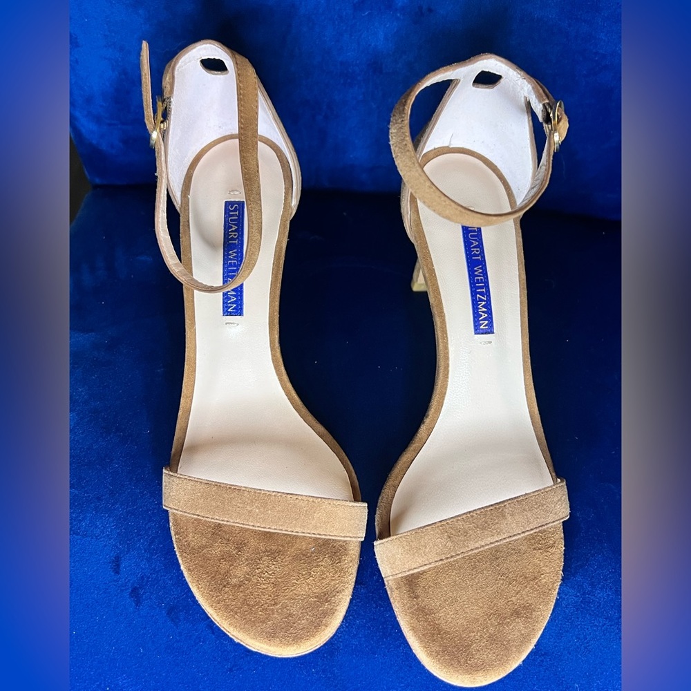 NUNAKEDSTRAIGHT STRAP SANDAL - Suede, Brown/Tan
